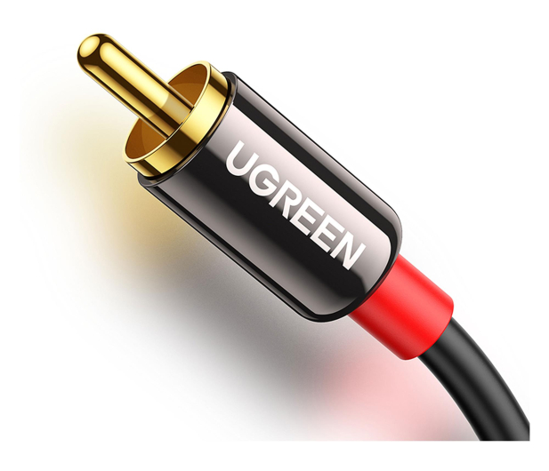 UGREEN AV116 Przewód 35mm Jack do 2RCA Cinch 5m czarny - 1501462 - zdjęcie 3